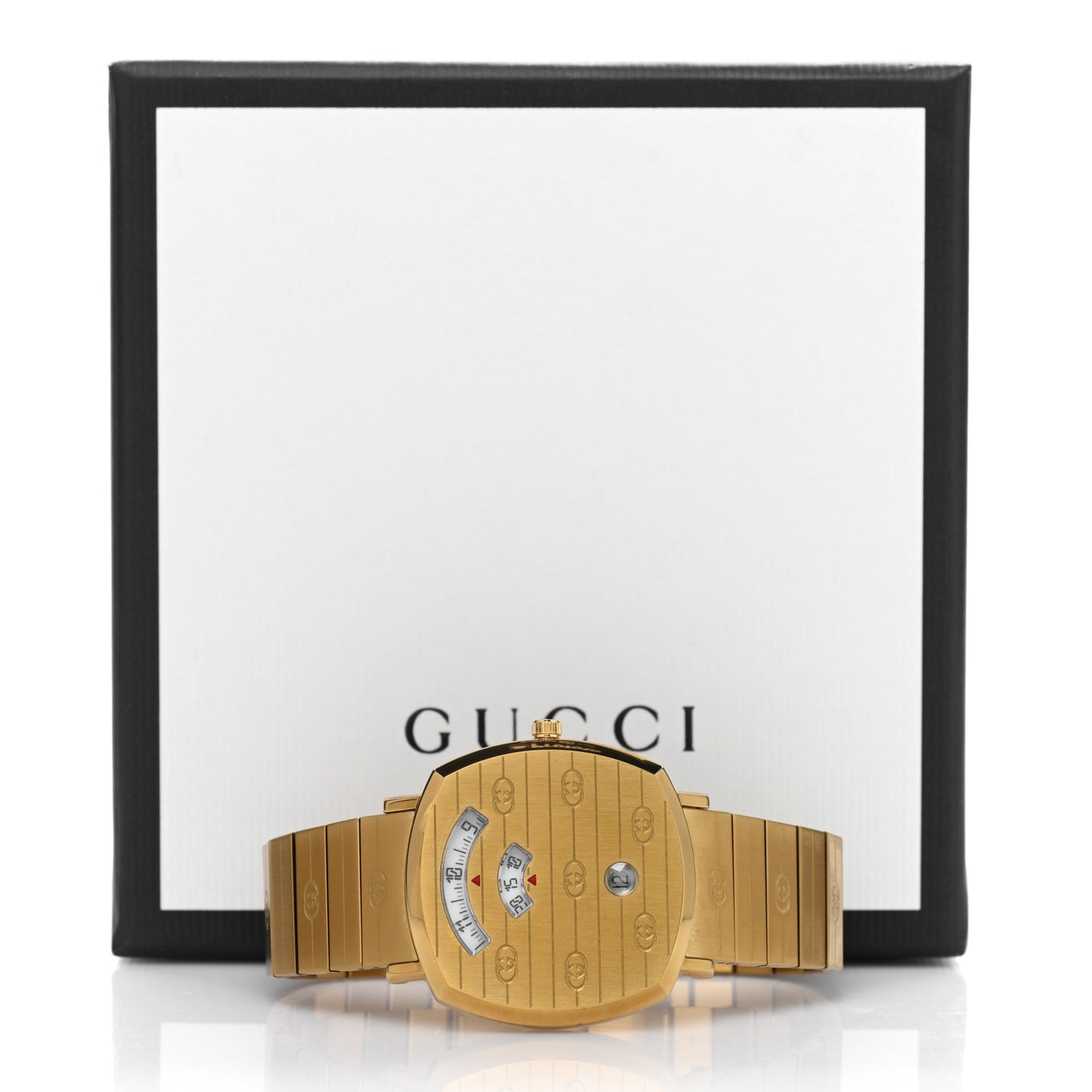 Stainless Steel 38mm Grip Quartz Watch Gold