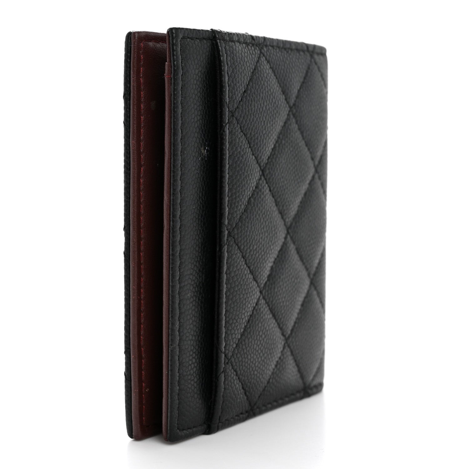 Chanel Caviar Quilted Card Holder Wallet Black 3 of 12