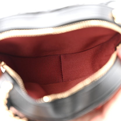Chanel Lambskin Quilted CC In Love Heart Clutch With Chain Black 5 of 10
