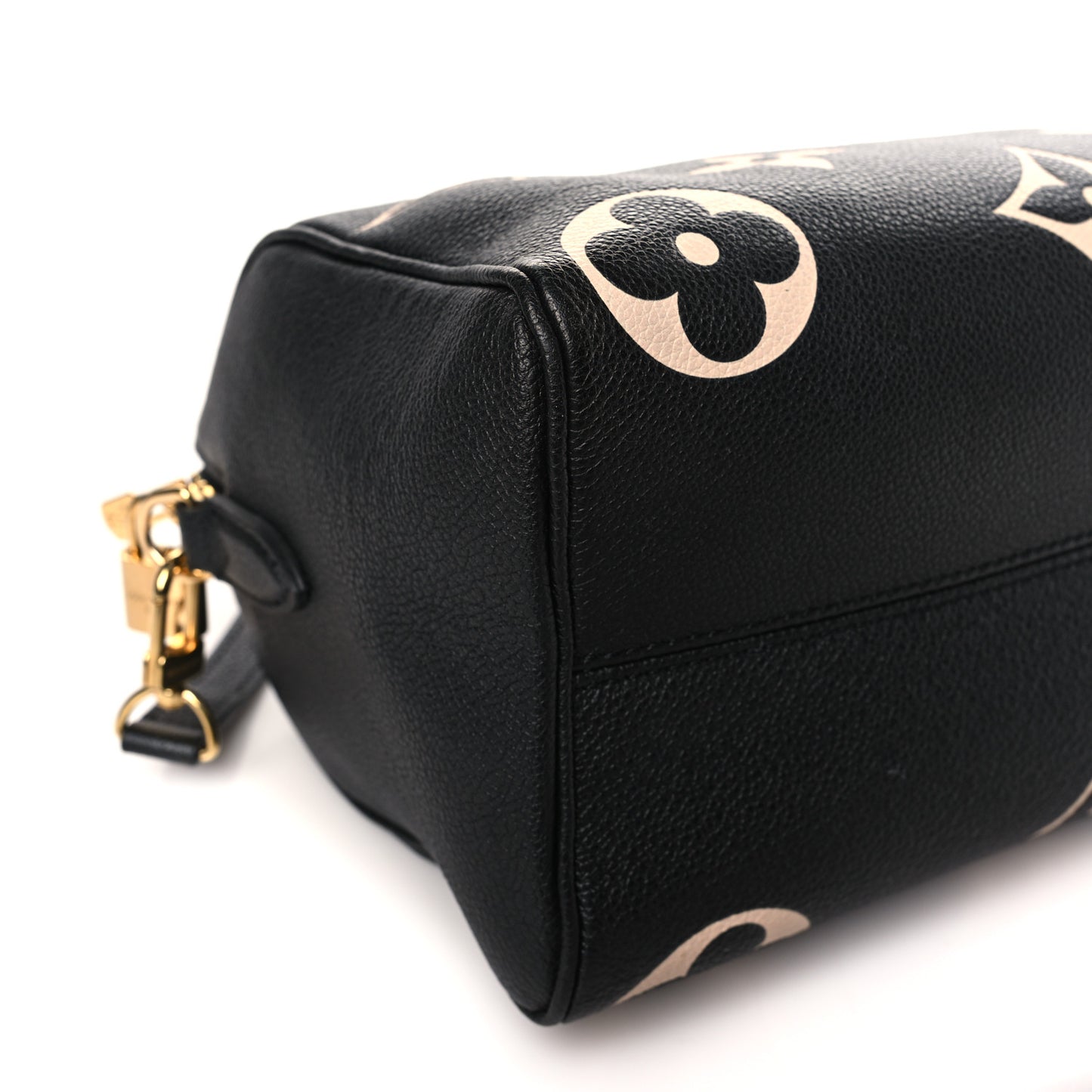 Empreinte Monogram Giant Speedy Bandouliere 25 Black Beige