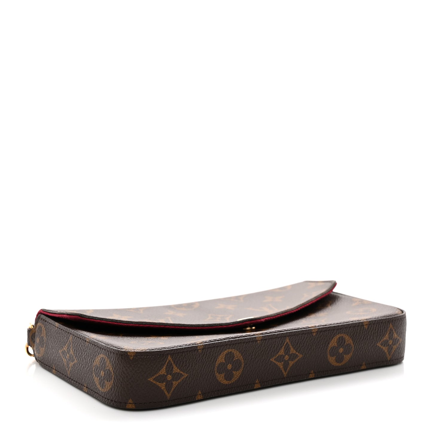Monogram Pochette Felicie Chain Wallet Fuchsia