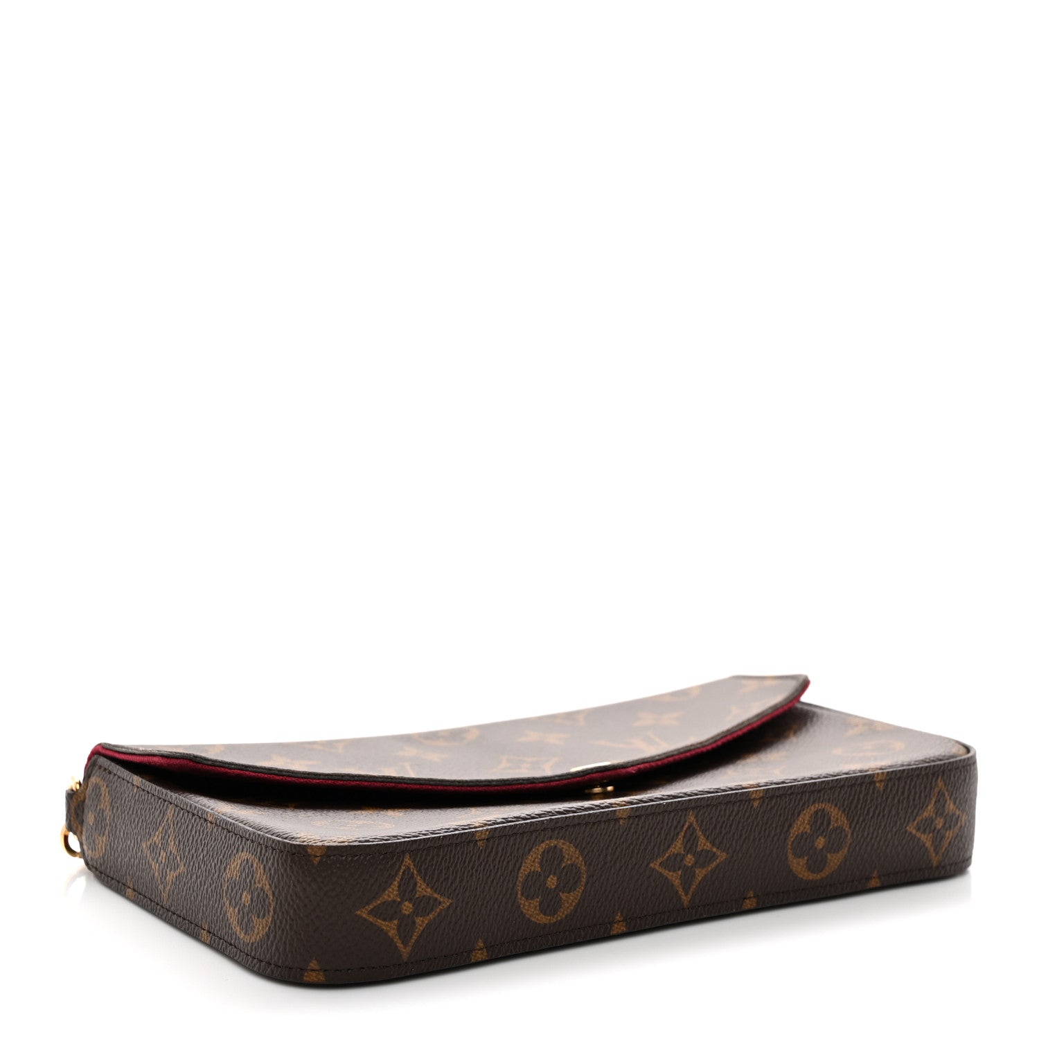 Louis Vuitton Monogram Pochette Felicie Chain Wallet Fuchsia 5 of 12