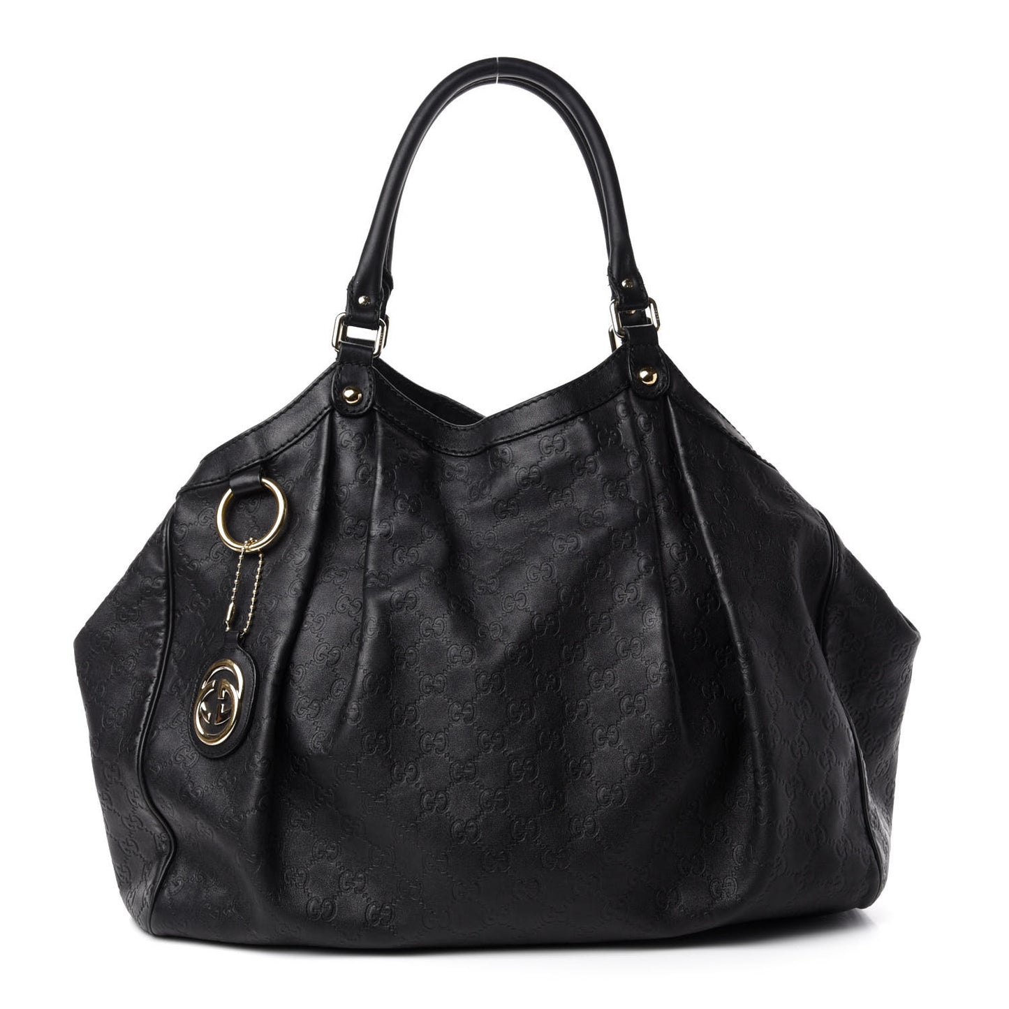 Guccissima Large Sukey Tote Black