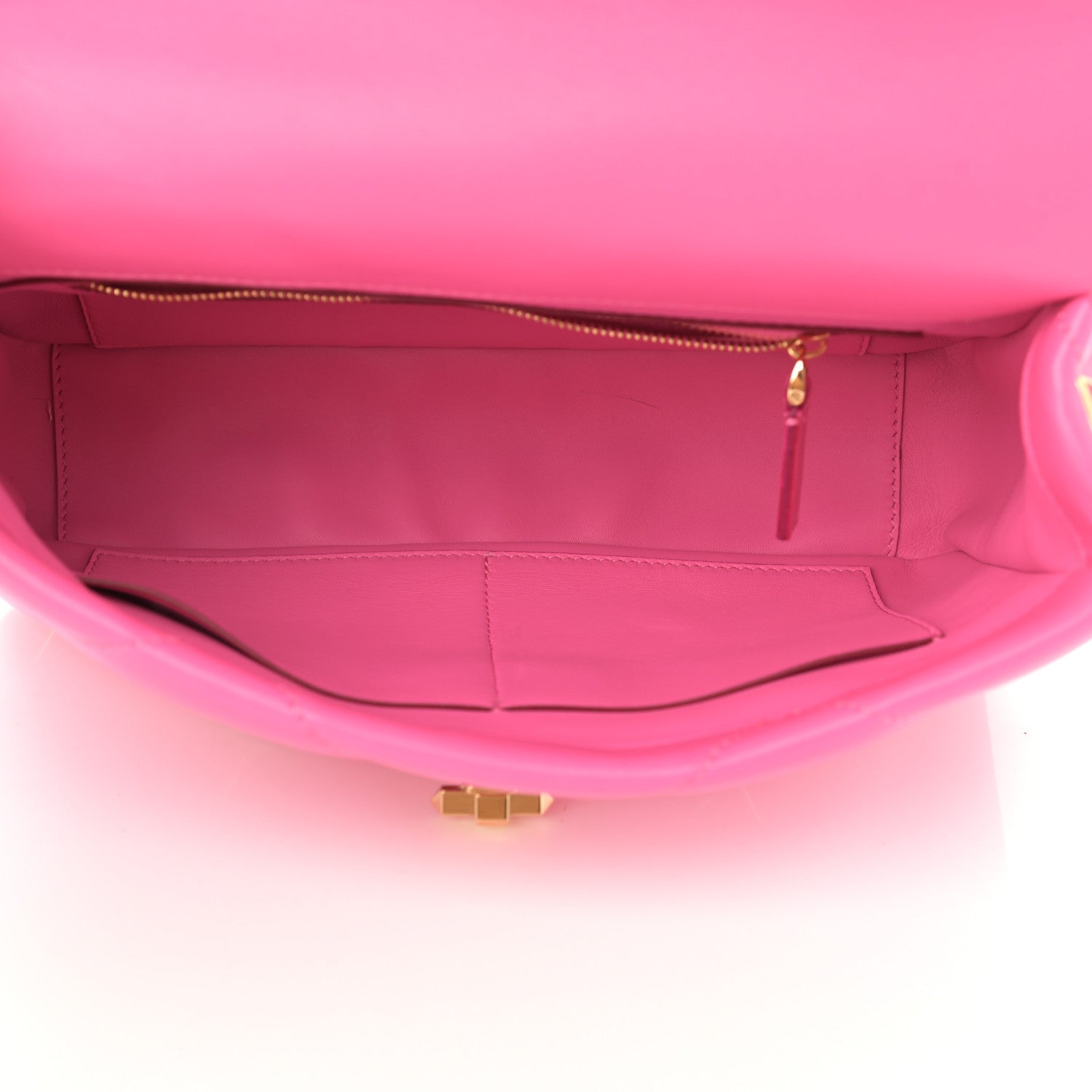 Valentino Garavani Nappa Enamel Large Roman Stud Shoulder Bag Feminine Pink 5 of 8