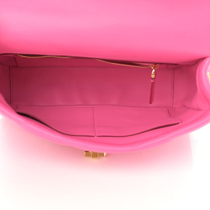 Valentino Garavani Nappa Enamel Large Roman Stud Shoulder Bag Feminine Pink 5 of 8