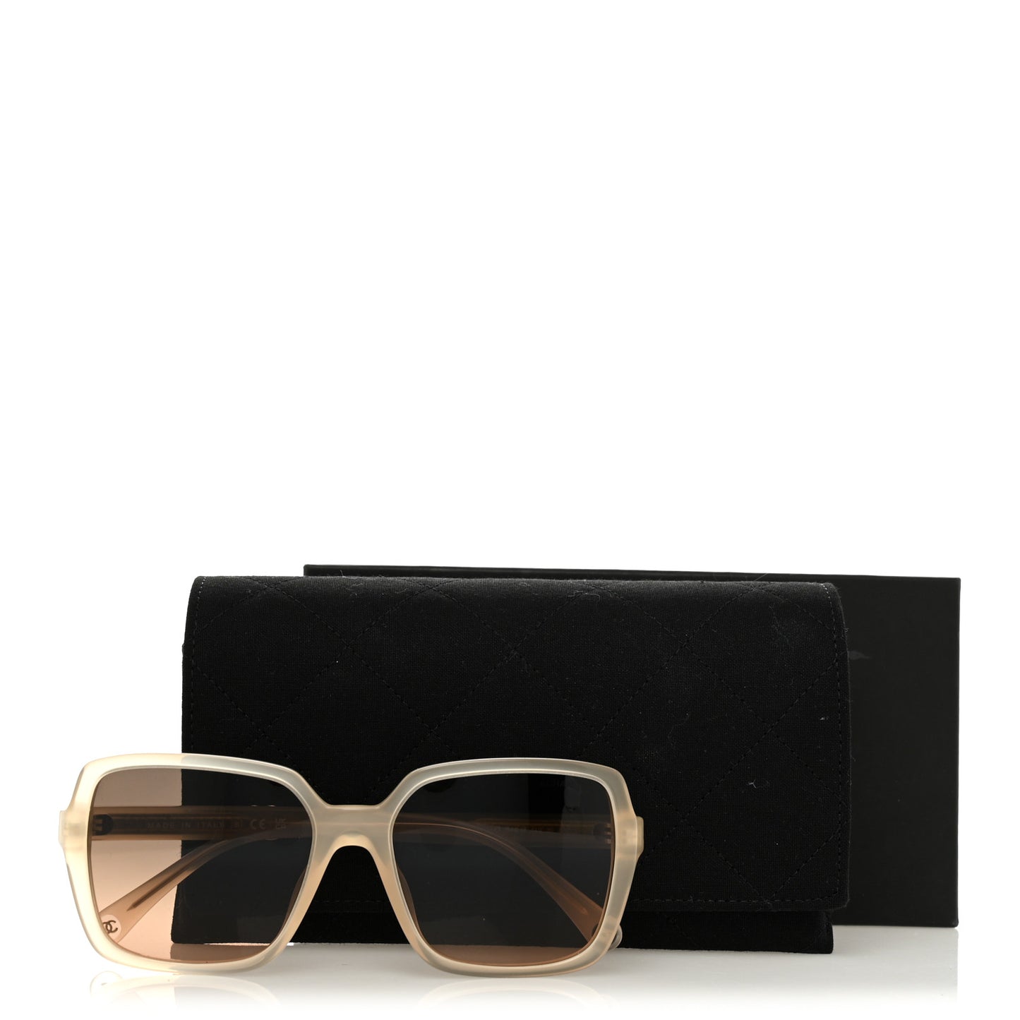 Acetate Square Sunglasses 5505 Light Brown