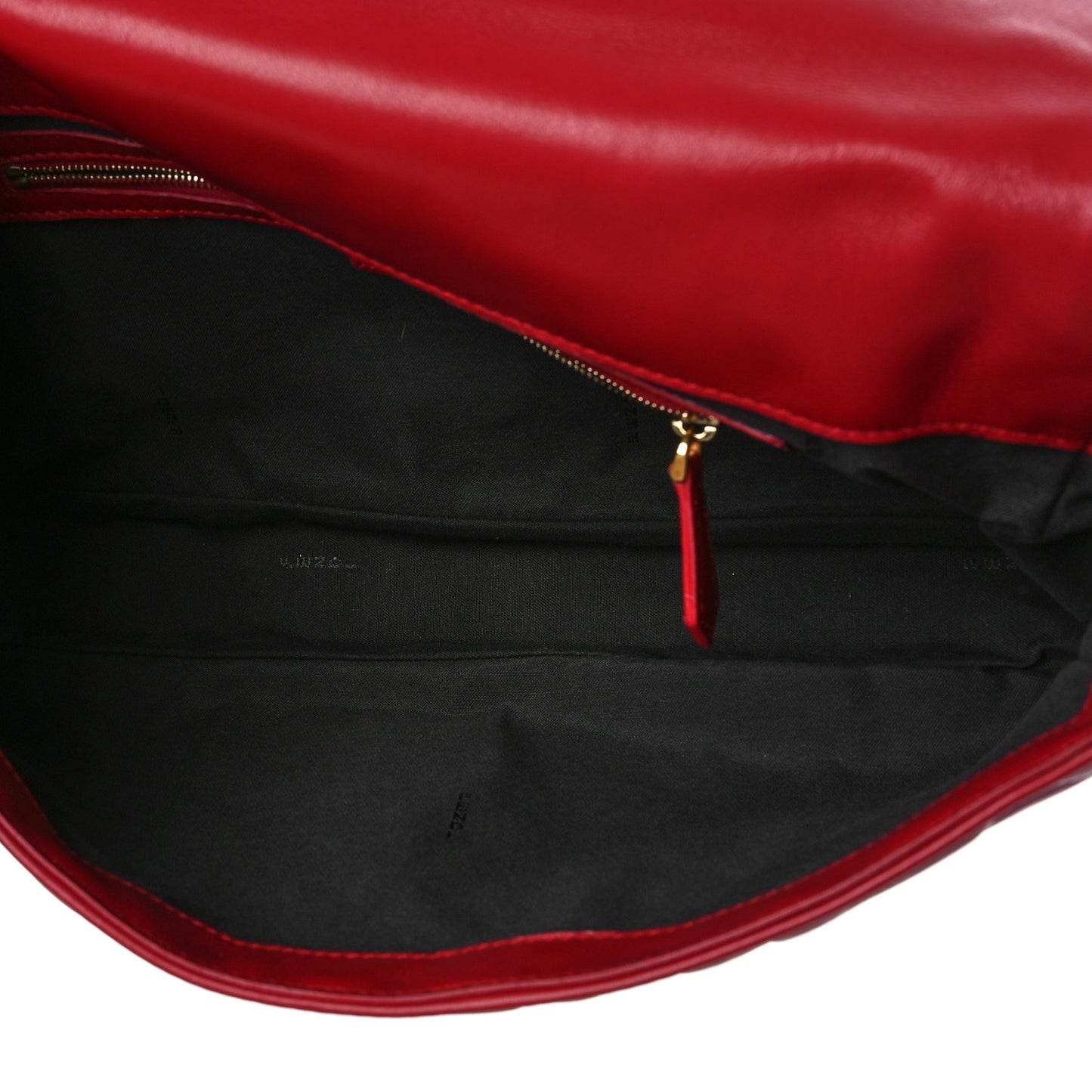 Nappa FF 1974 Embossed Large Baguette Fragola