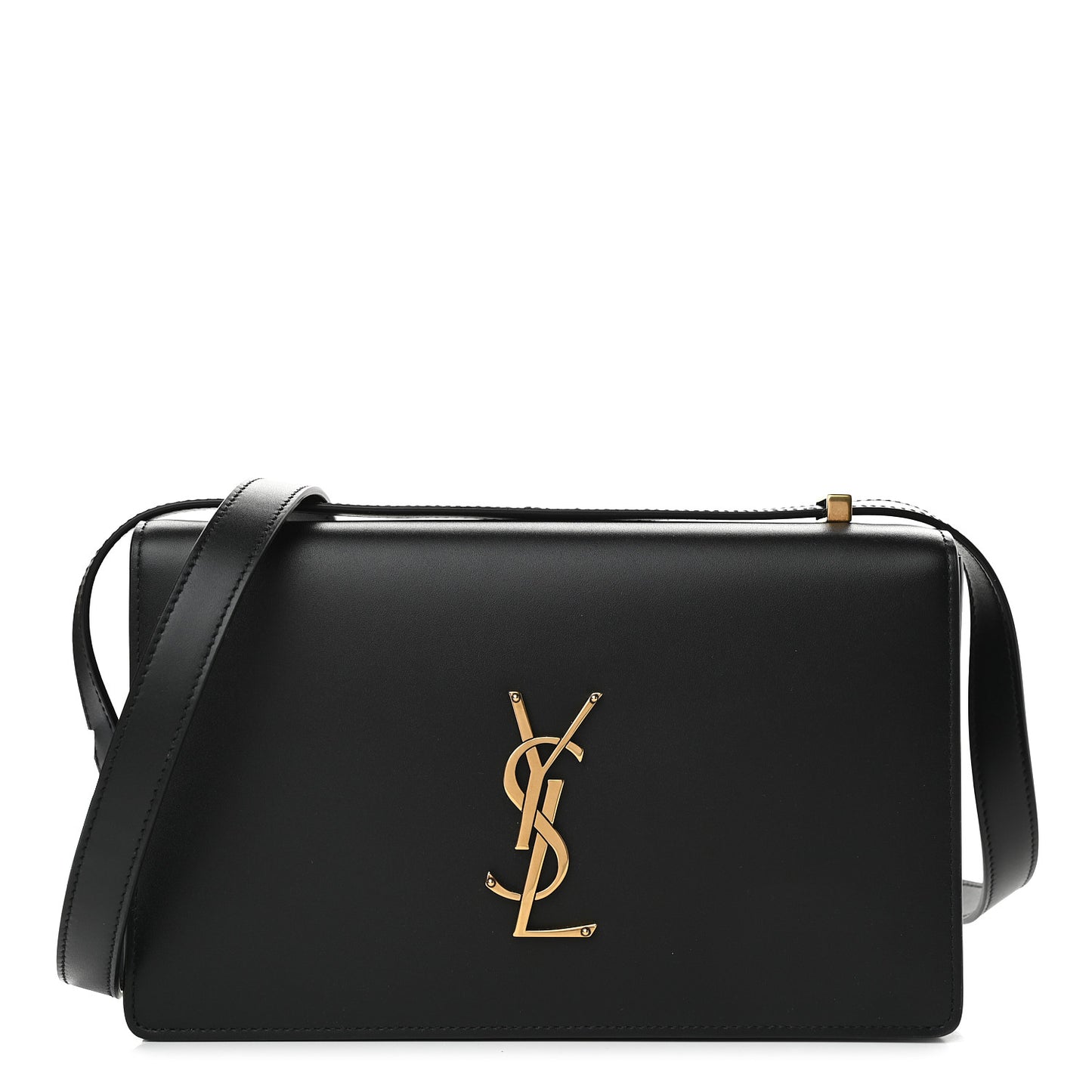 Smooth Calfskin Shoulder Bag Black