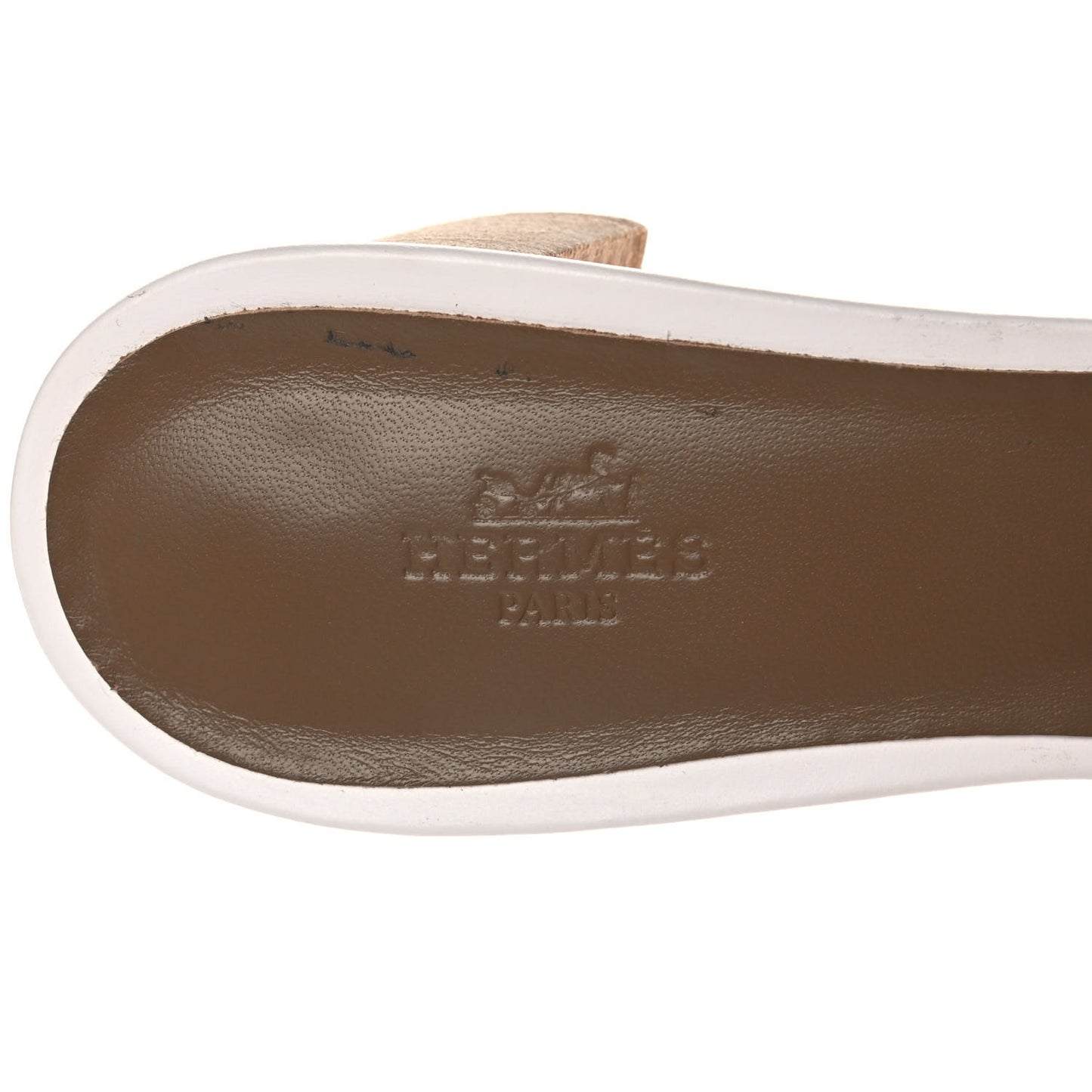 Calfskin Oasis Sandals 40 White
