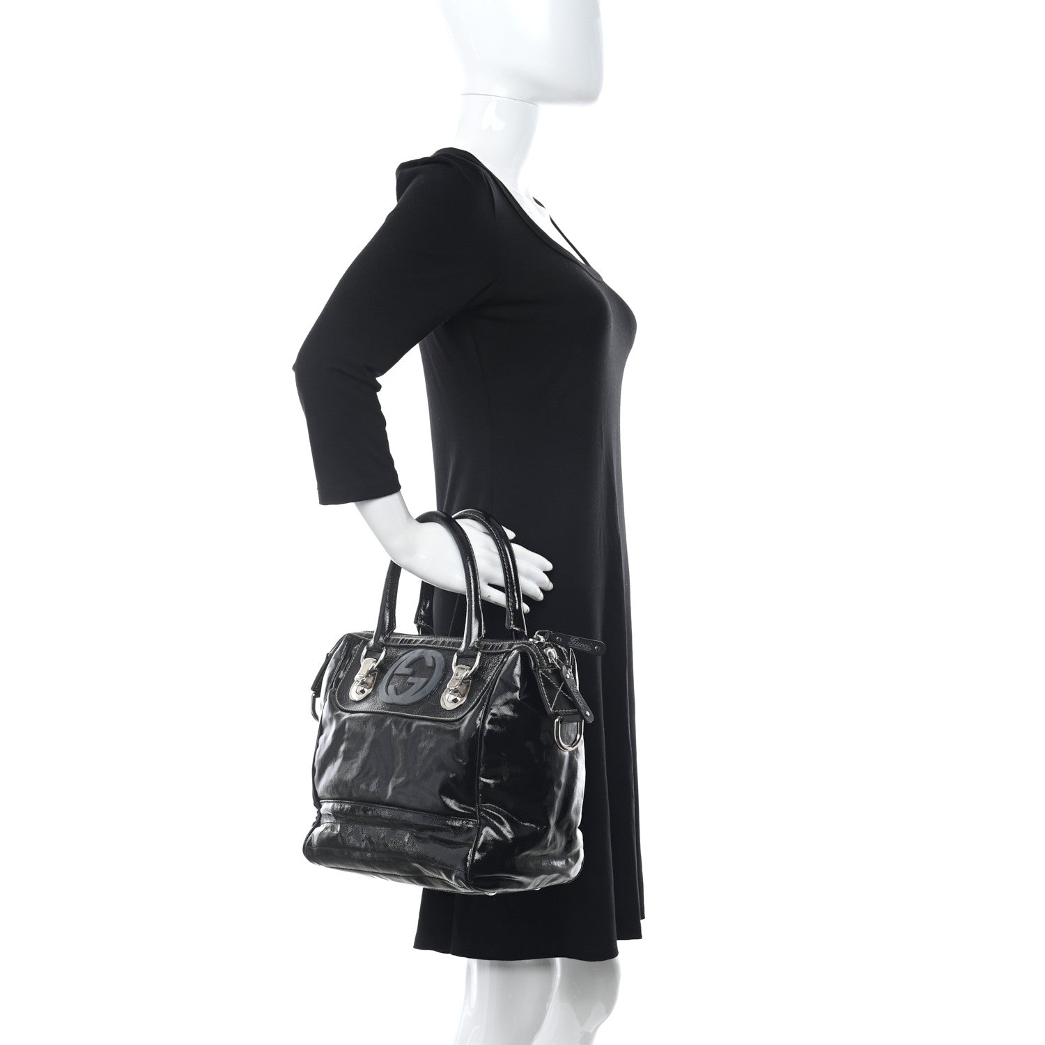 Gucci Dialux Small Snow Glam Boston Black 2 of 10