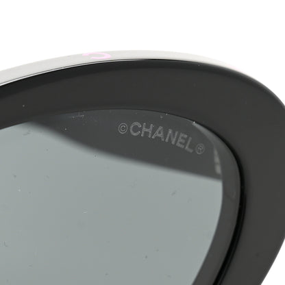 Chanel Acetate Oval Sunglasses 5416-A Black Pink 7 of 8