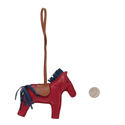 Hermes Milo Lambskin Grigri Rodeo Horse Bag Charm MM 2 of 3