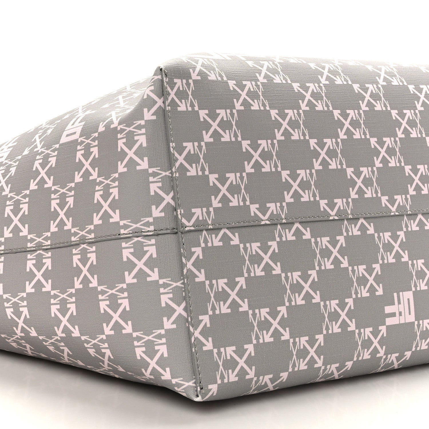 Off-White Coated Canvas Arrow Print Day Off Tote Bag White 8 of 9