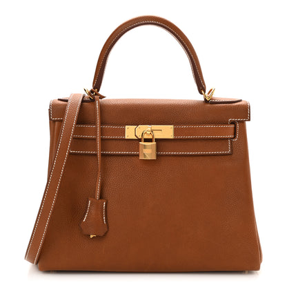 Hermes Barenia Faubourg Kelly Retourne 28 Fauve 1 of 11