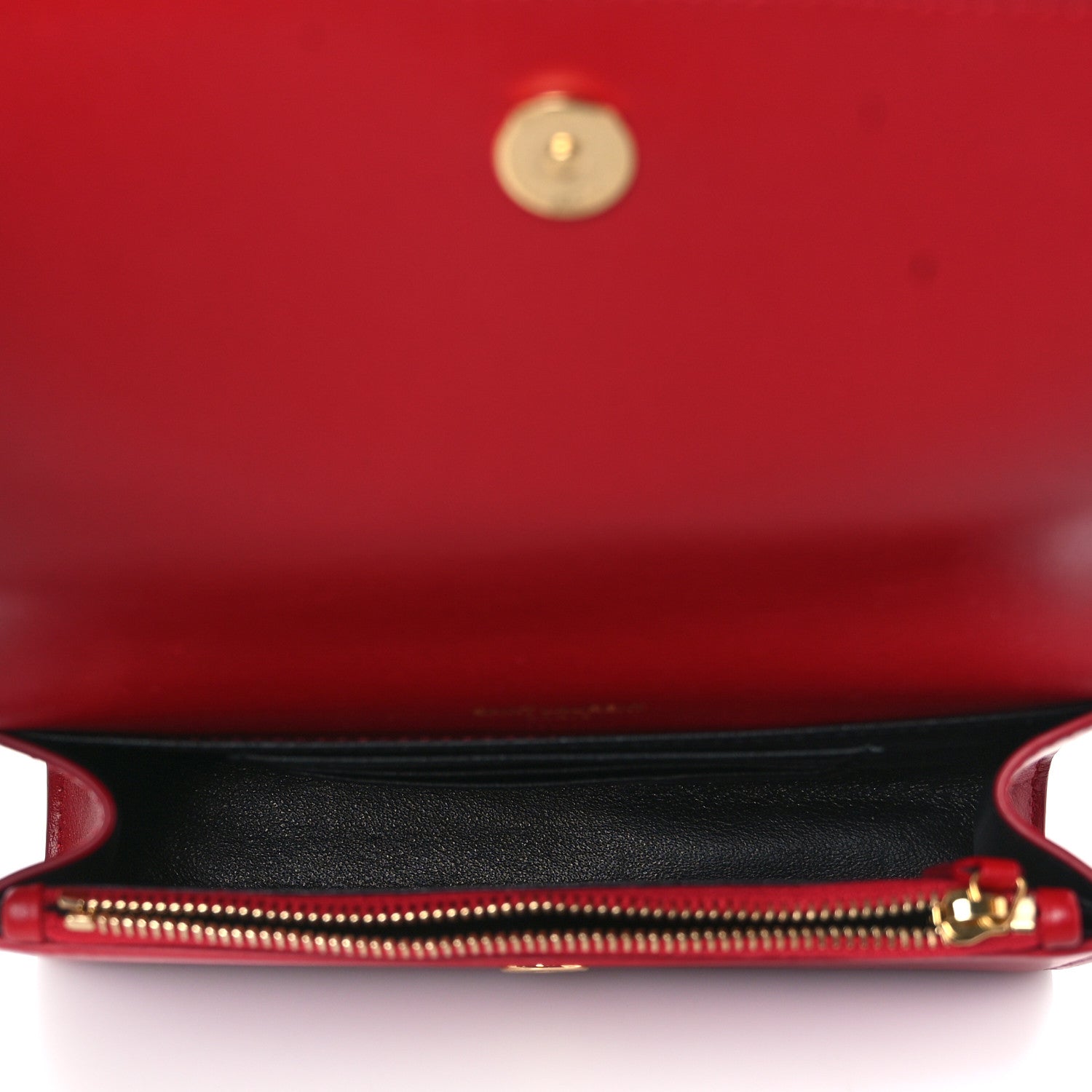 Saint Laurent Smooth Calfskin Monogram Kate Belt Bag Red 5 of 9