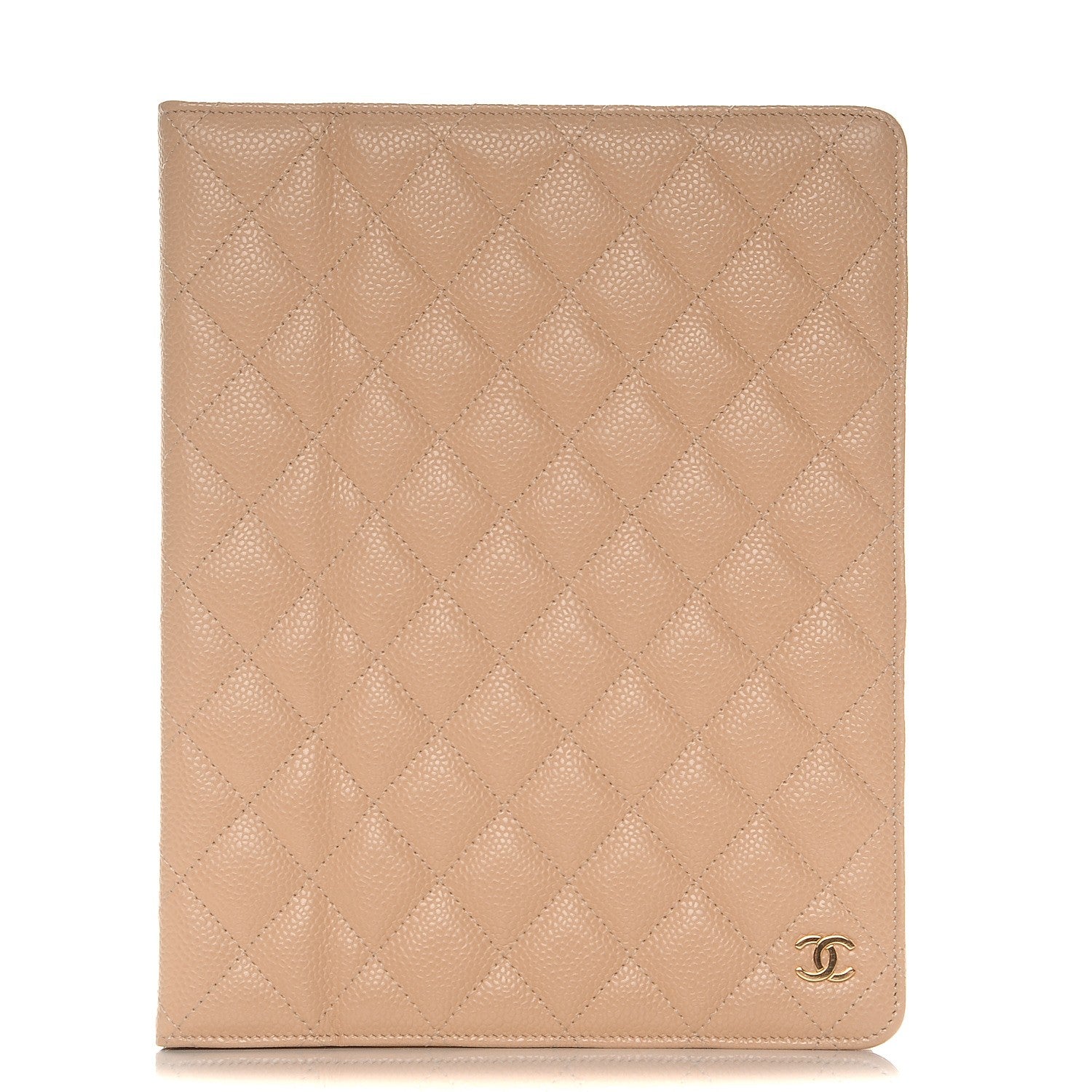Chanel Caviar Quilted iPad Case Light Beige 1 of 8