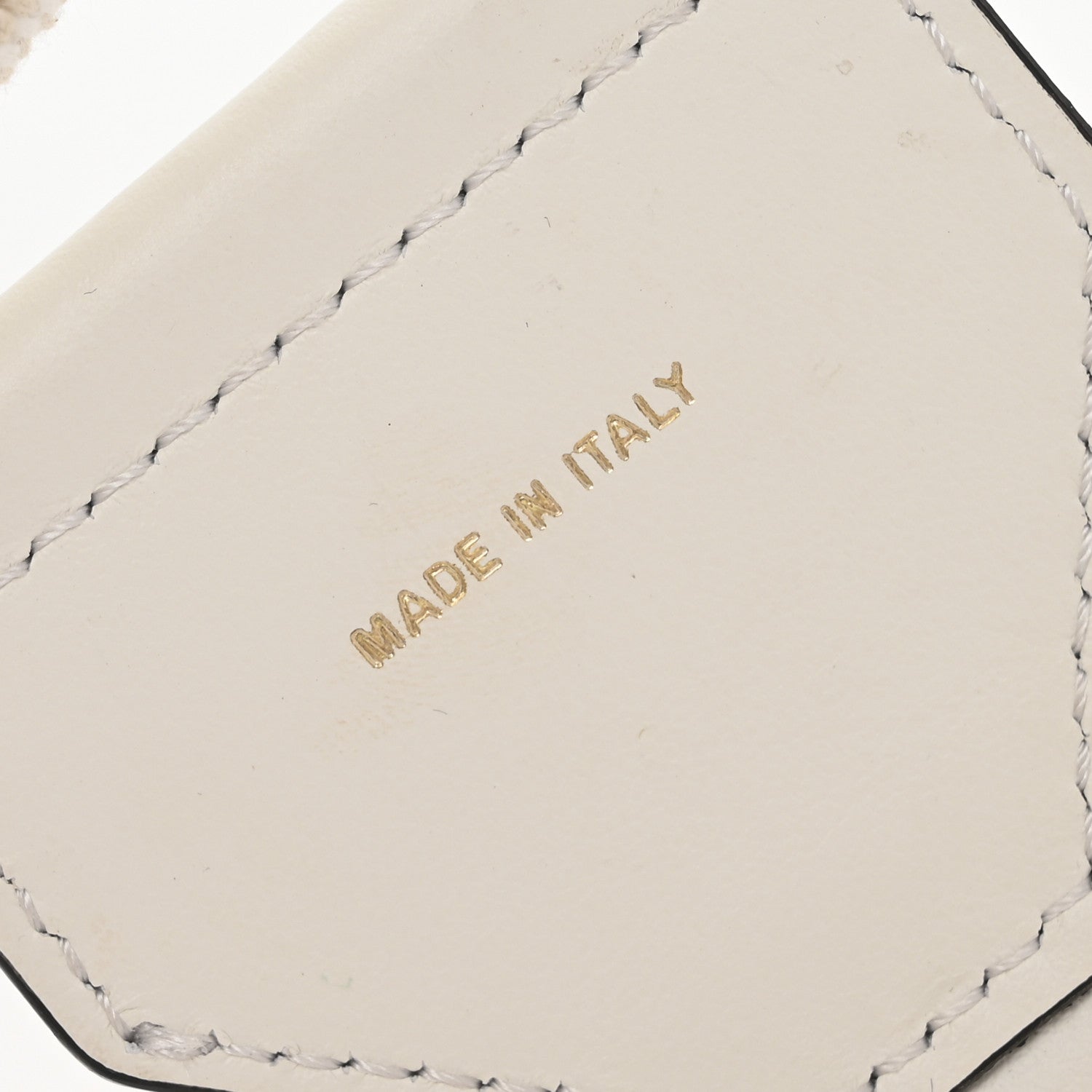 Fendi Cannete Ribbon Poly Vitello Century Logo Adjustable Strap You White Garza Ecru 5 of 7