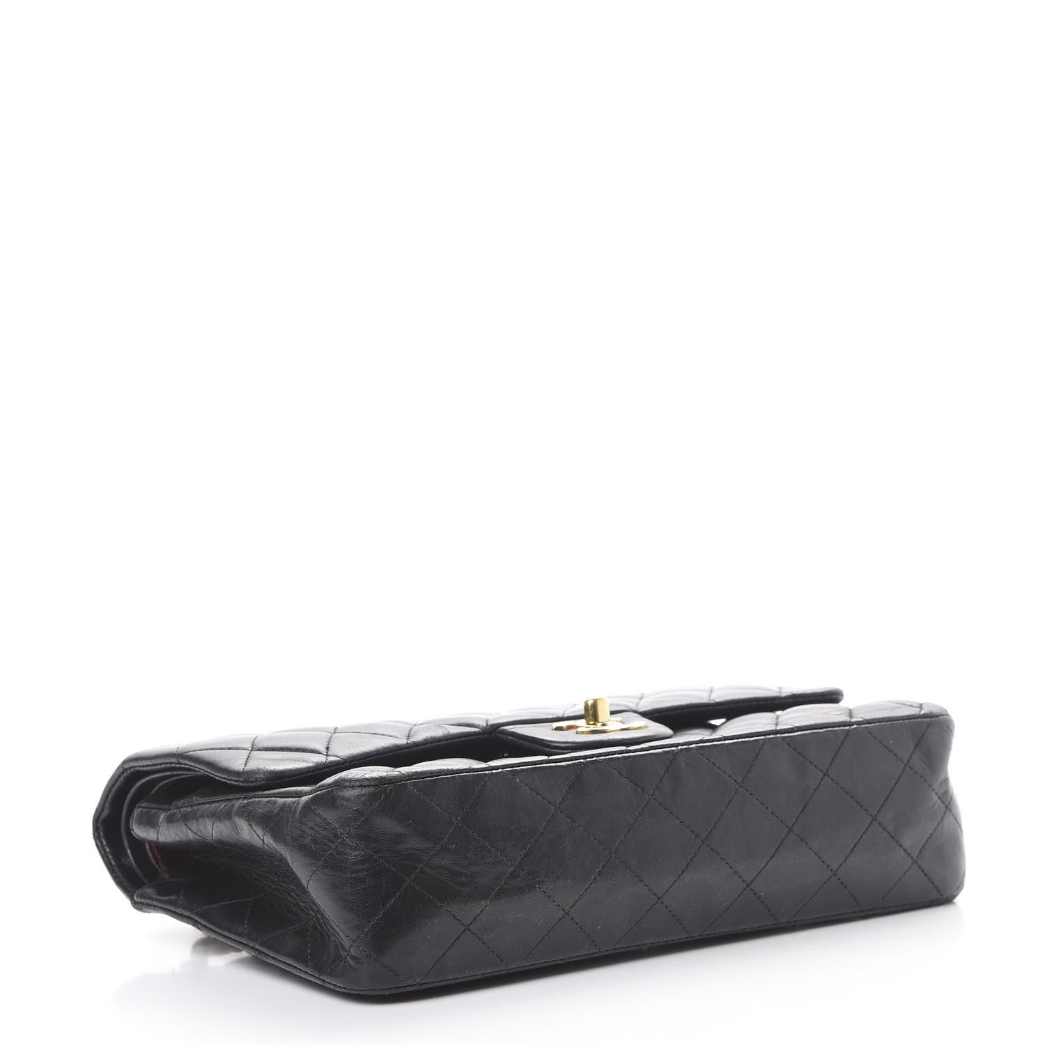 Chanel Lambskin Quilted Medium Double Flap Black 3 of 22