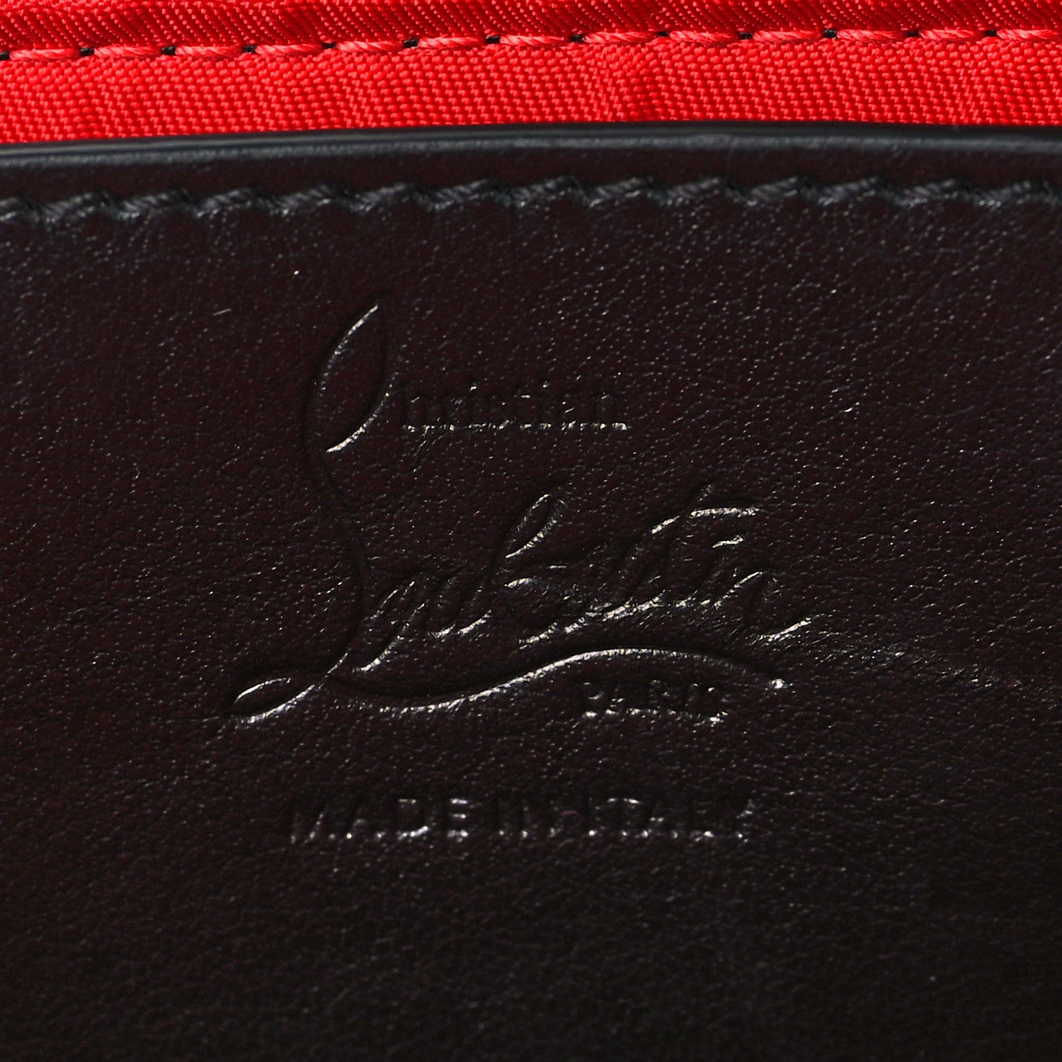 Christian Louboutin Calfskin Spiked Paris NYC Belt Bag Black 6 of 9