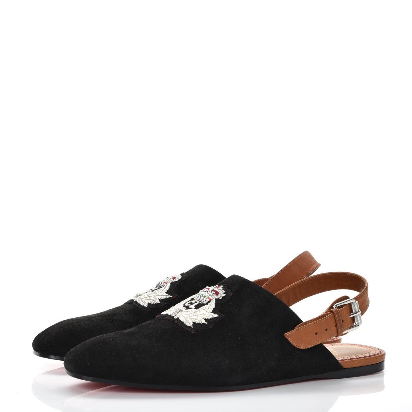 Mens Veau Velours Calf Lisse Oliveira Flat 41 Black