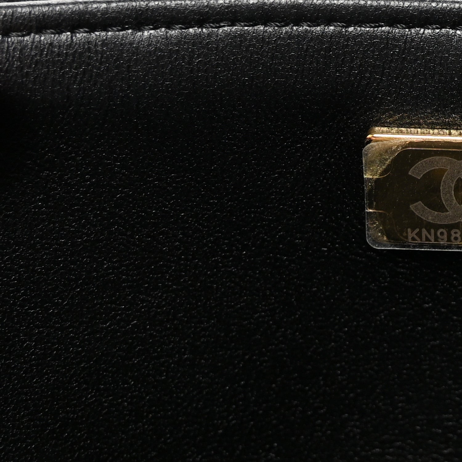 Chanel Lambskin Quilted Small Strass On Top Flap Bag Black 7 of 11