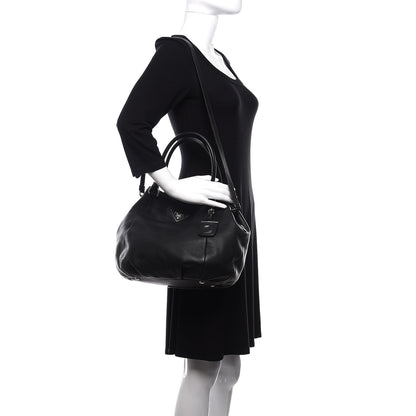 Prada Vitello Daino Shoulder Bag Black 2 of 11