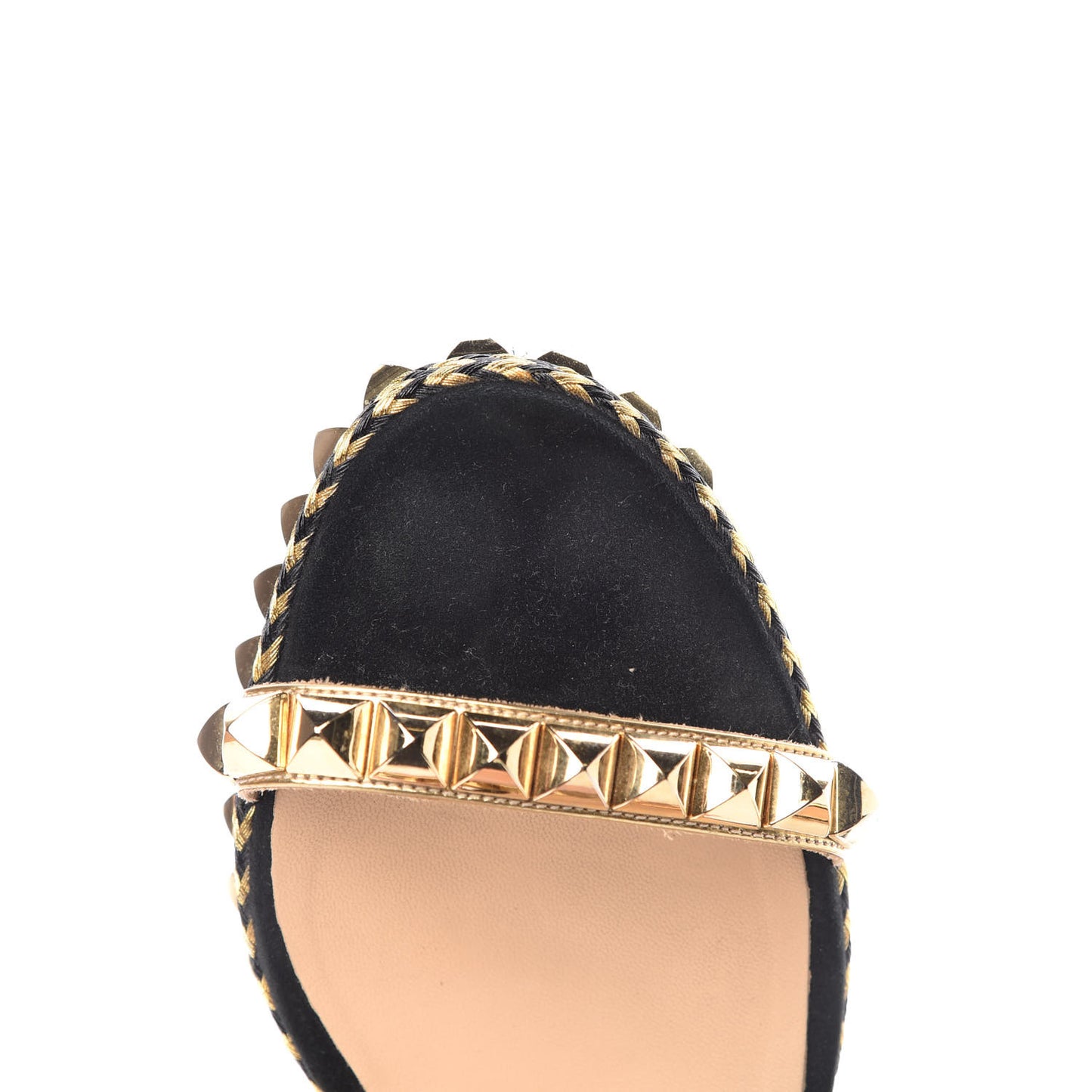 Specchio Suede Rope Cataclou 60 Platform Sandals 38 Gold Black