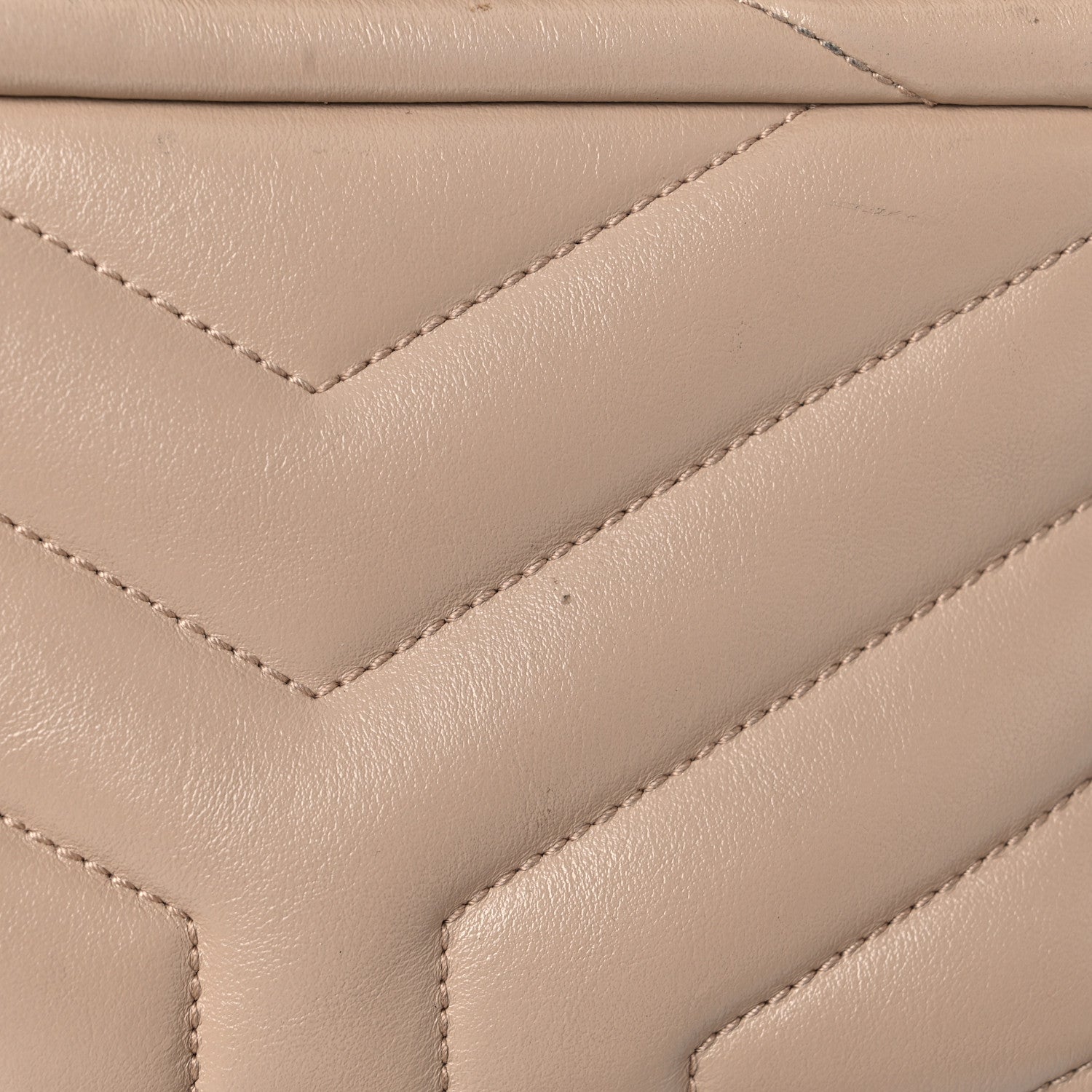 Saint Laurent Calfskin Y Quilted Monogram Toy Loulou Crossbody Bag Dark Beige 19 of 19