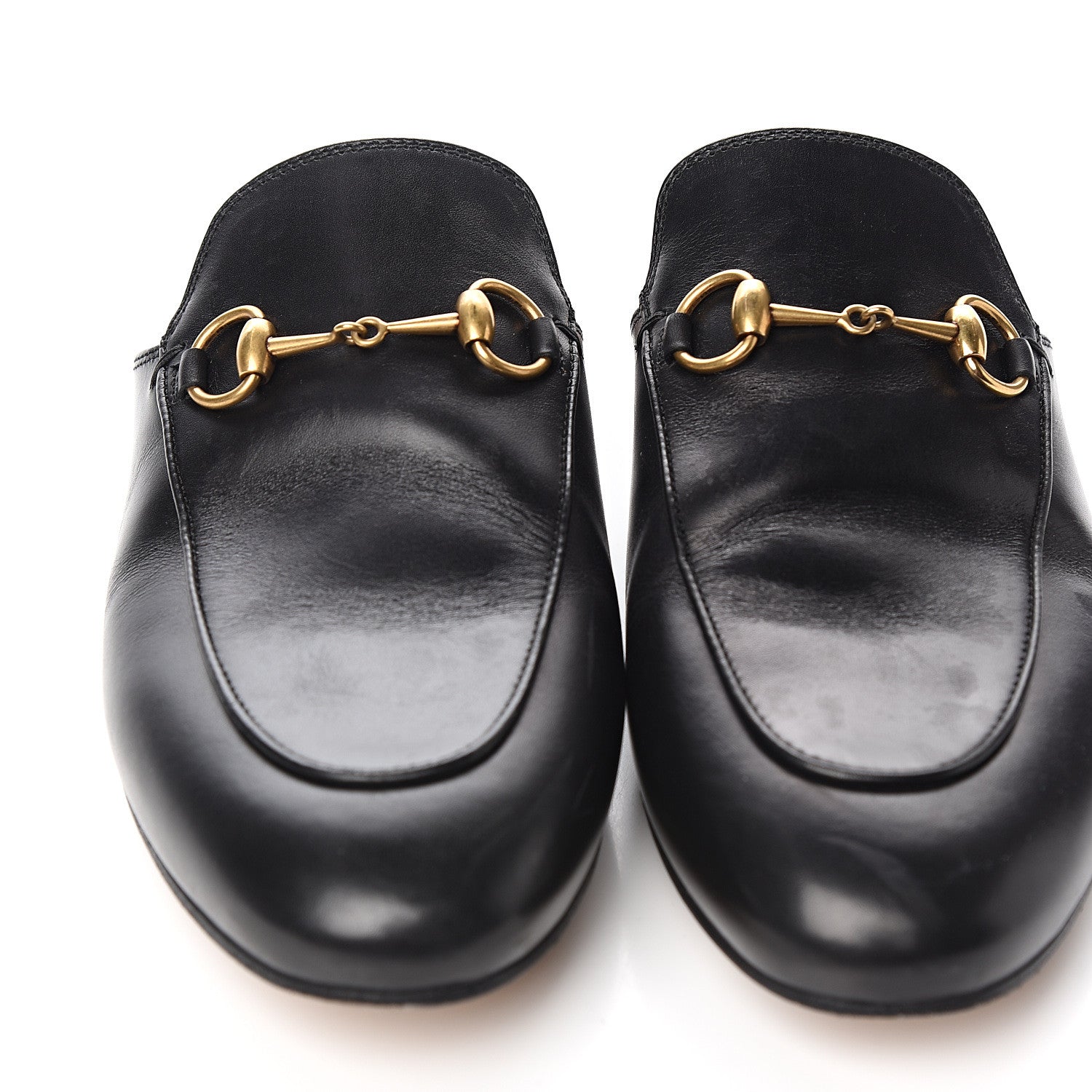Gucci Calfskin Womens Princetown Slippers 38 Black 9 of 9