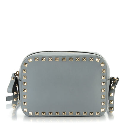 Valentino Garavani Calfskin Rockstud Camera Crossbody Bag Light Stone 1 of 7
