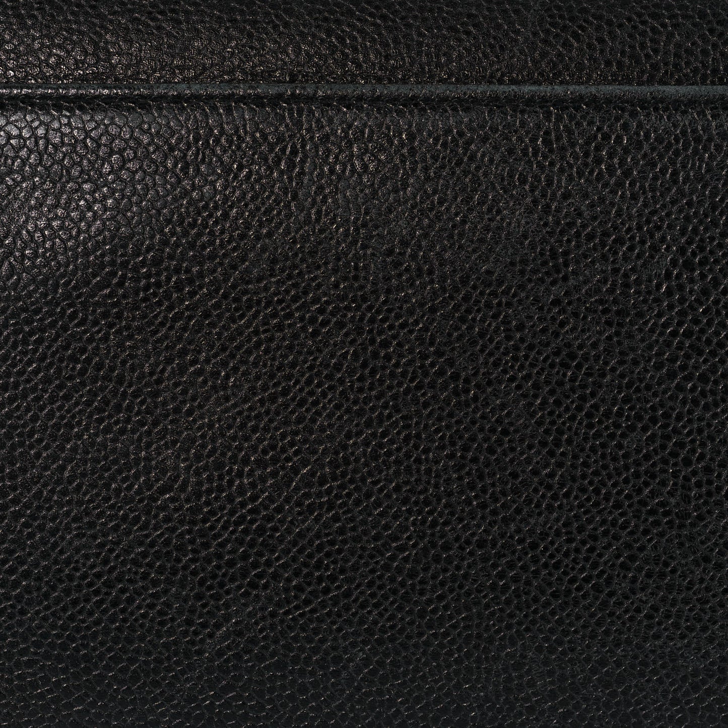 Caviar Large CC Shoulder Bag Black