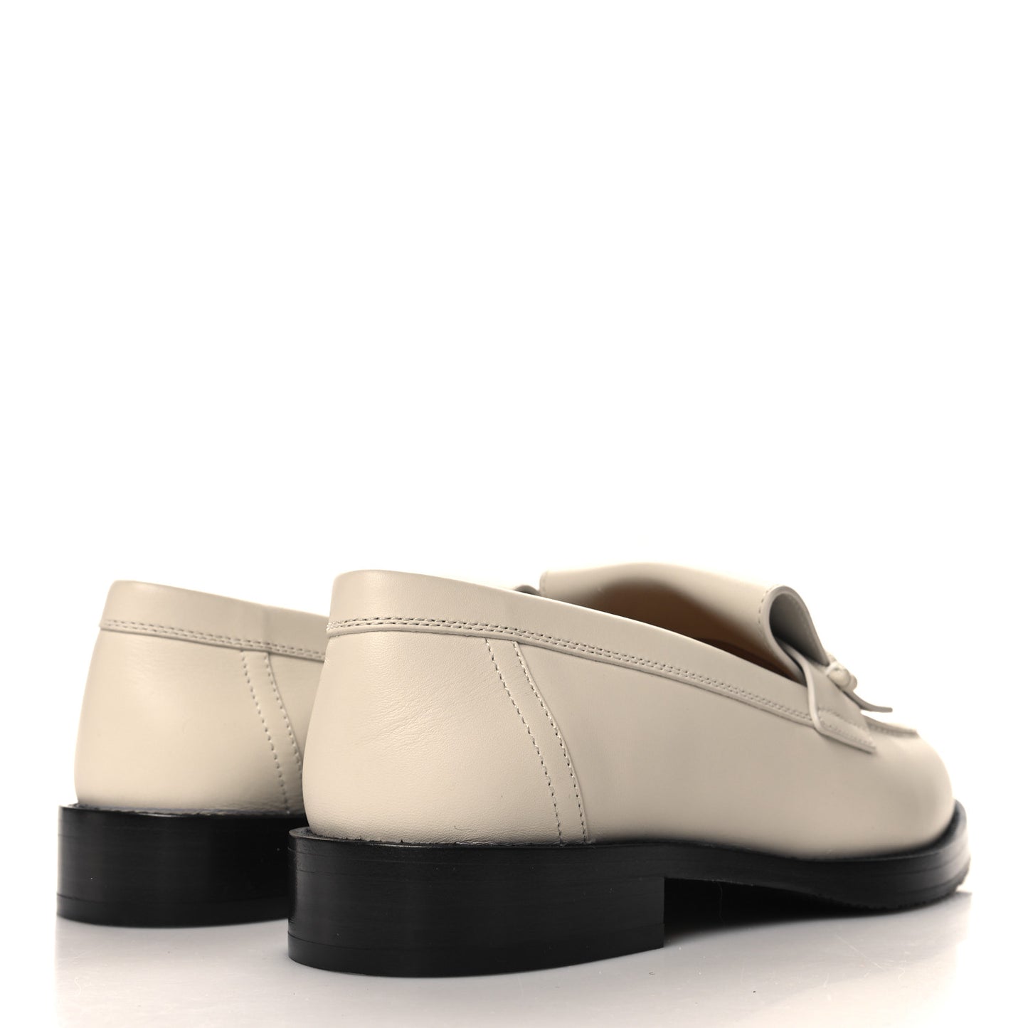 Calfskin Womens Impact Loafers 38 Blanc De Paris