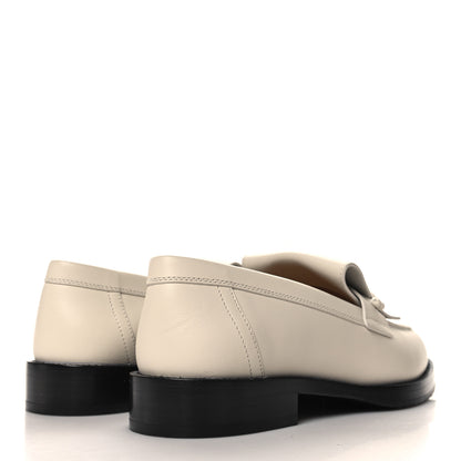 Hermes Calfskin Womens Impact Loafers 38 Blanc De Paris 5 of 9