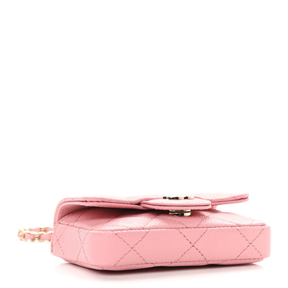 Chanel Caviar Quilted Mini Chain Belt Bag Light Pink 4 of 10