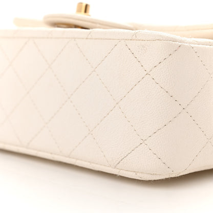 Chanel Caviar Quilted Mini Top Handle Rectangular Flap White 10 of 14