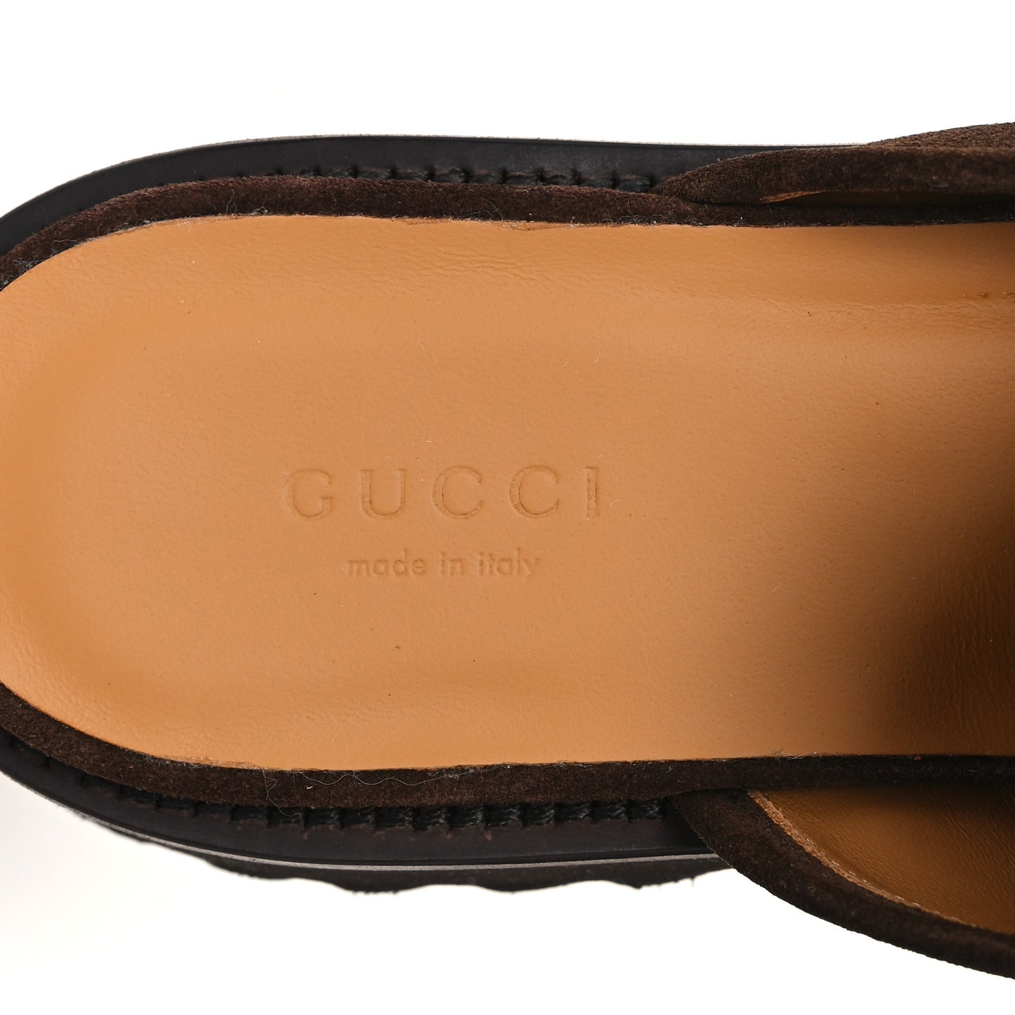 Suede Horsebit Platform Mules 39 Washed Brown