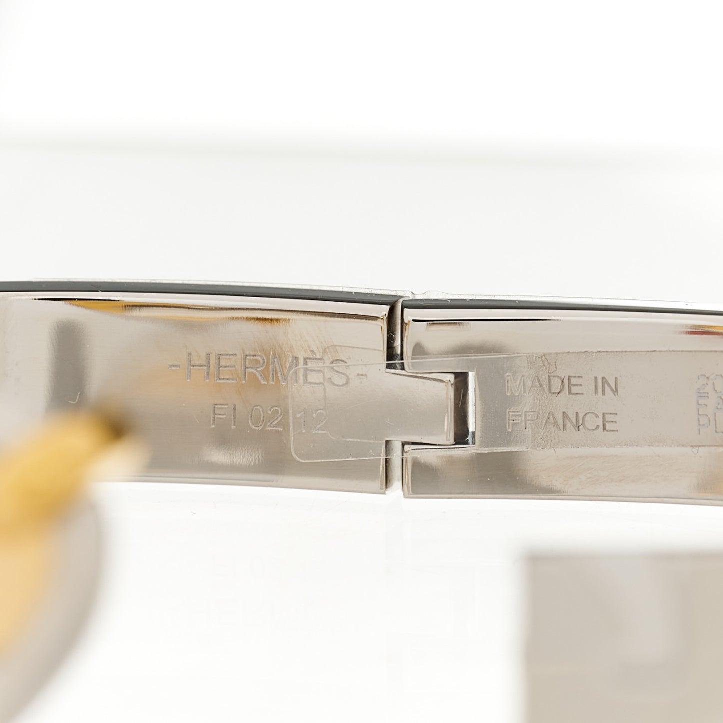 Enamel Mini Farandole Clic Chaine D'Ancre Bracelet Platine White