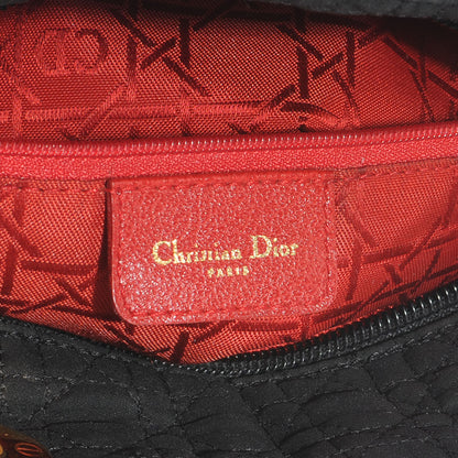Christian Dior Nylon Cannage Medium Lady Dior Black 6 of 7