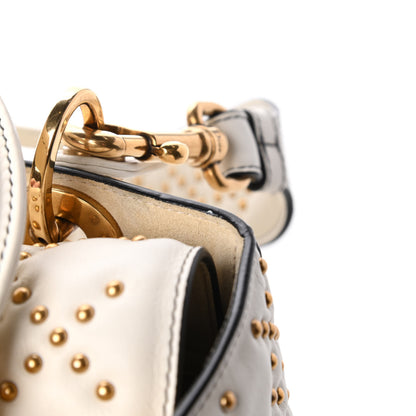 Christian Dior Calfskin Cannage Studded Medium Supple Lady Dior White 12 of 13