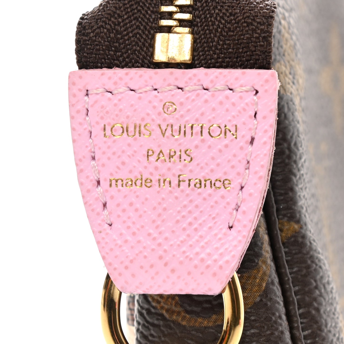 Monogram 2016 Christmas Animation Mini Pochette Accessories Rose Ballerine