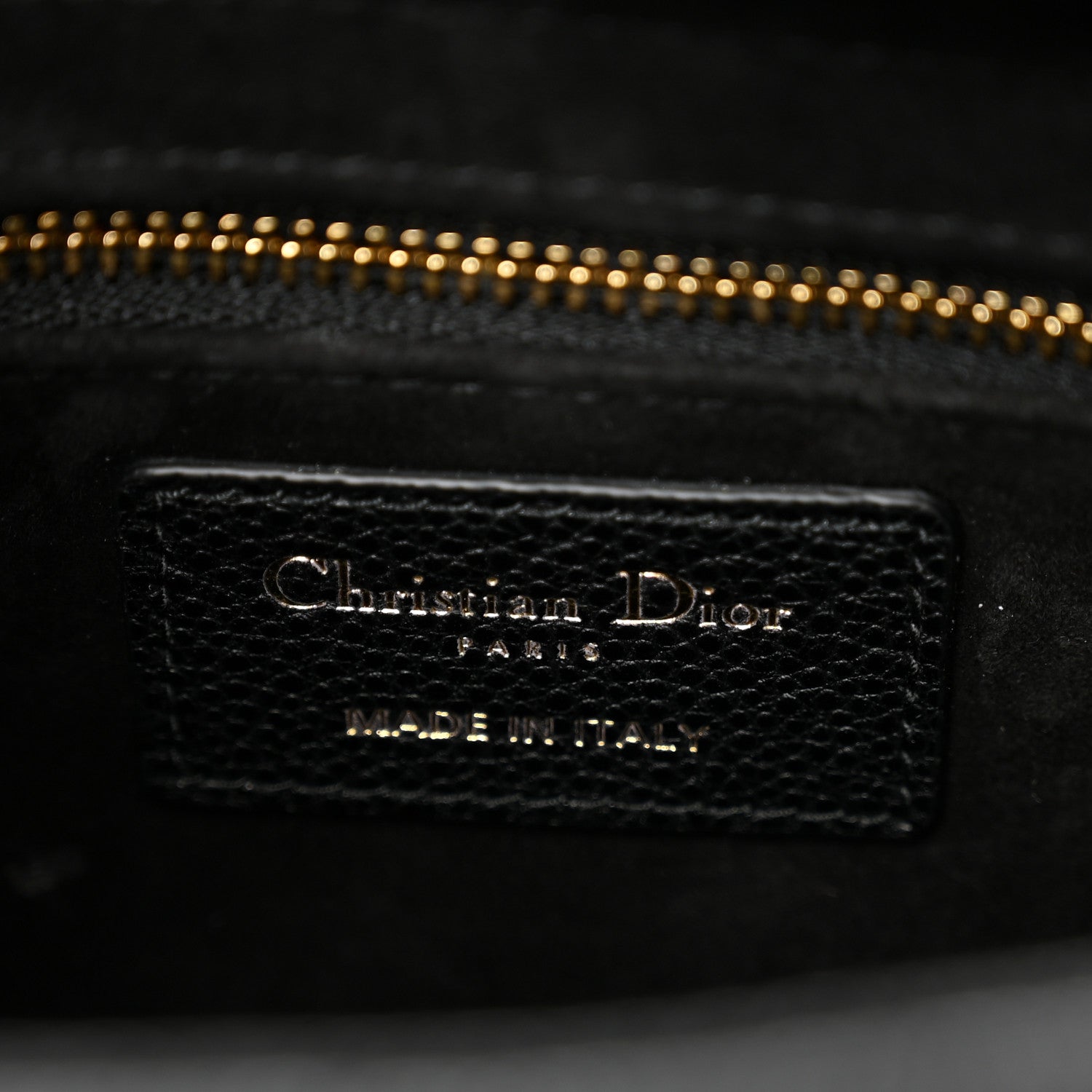 Christian Dior Grained Calfskin Cannage Small Lady Dior Black 6 of 11