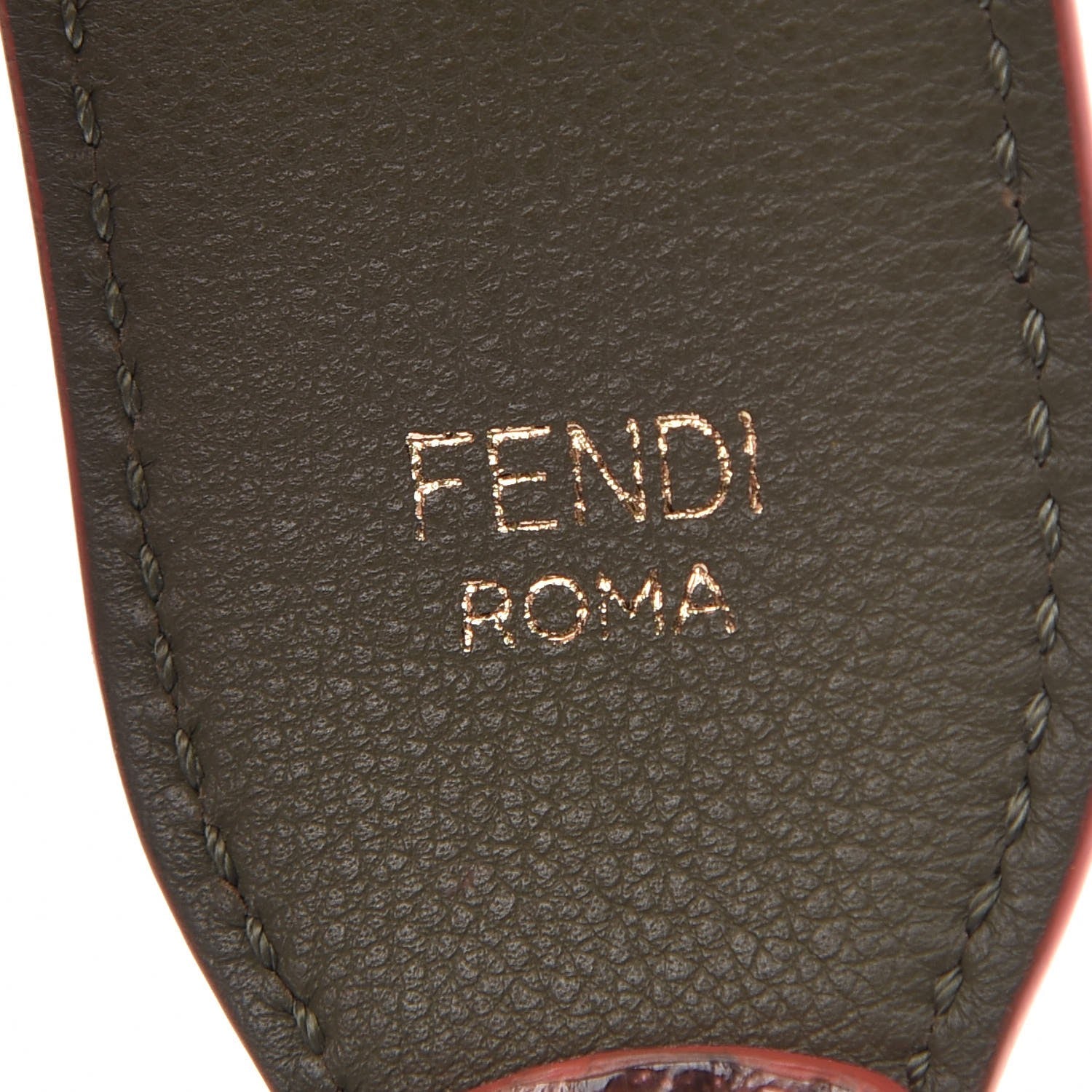 Fendi Shiny Python Vitello Dolce Strap You Lollypop Equatore 3 of 5