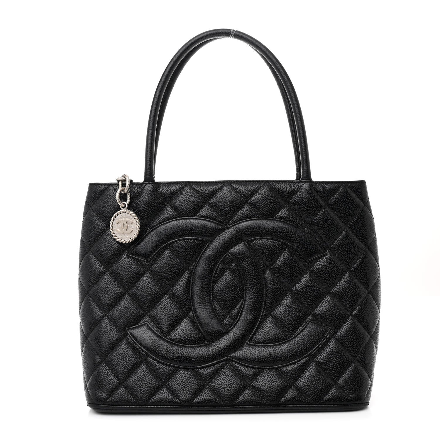 Chanel Caviar Quilted Medallion Tote Black 1 of 12