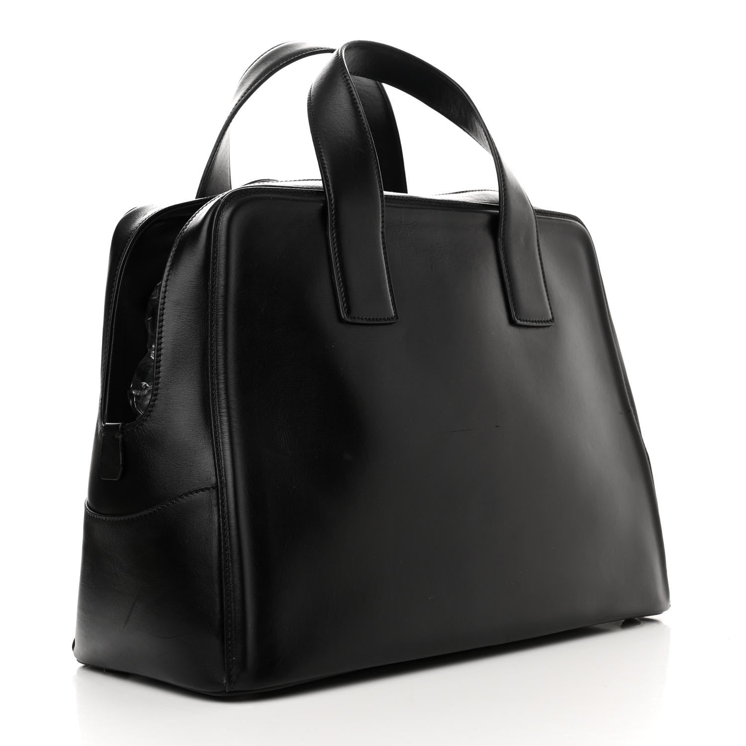 Prada Vitello Bowler Black 2 of 10