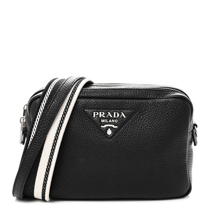 Prada Vitello Daino Soft Camera Crossbody Black 1 of 10