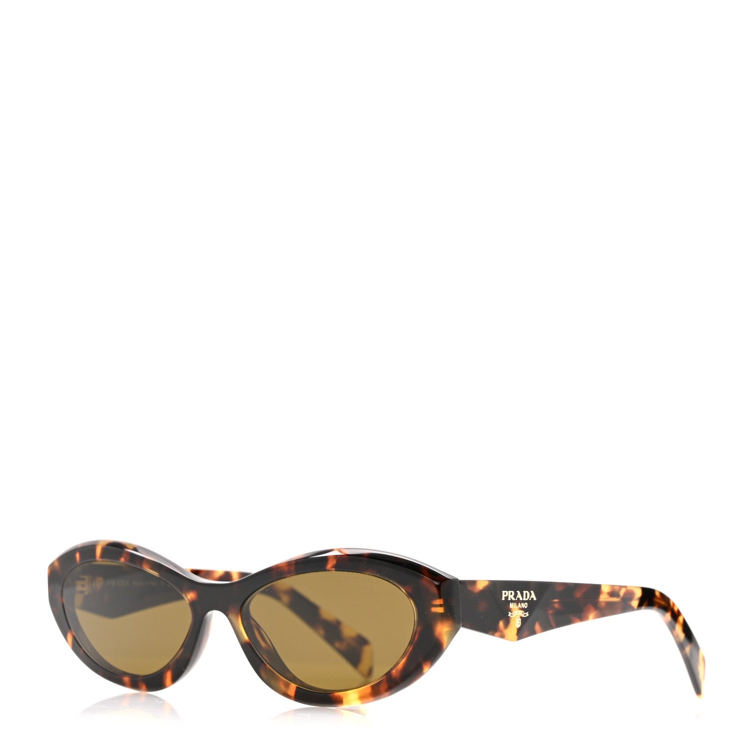 Prada Acetate Oval Sunglasses SPR 26Z Tortoise 1 of 8