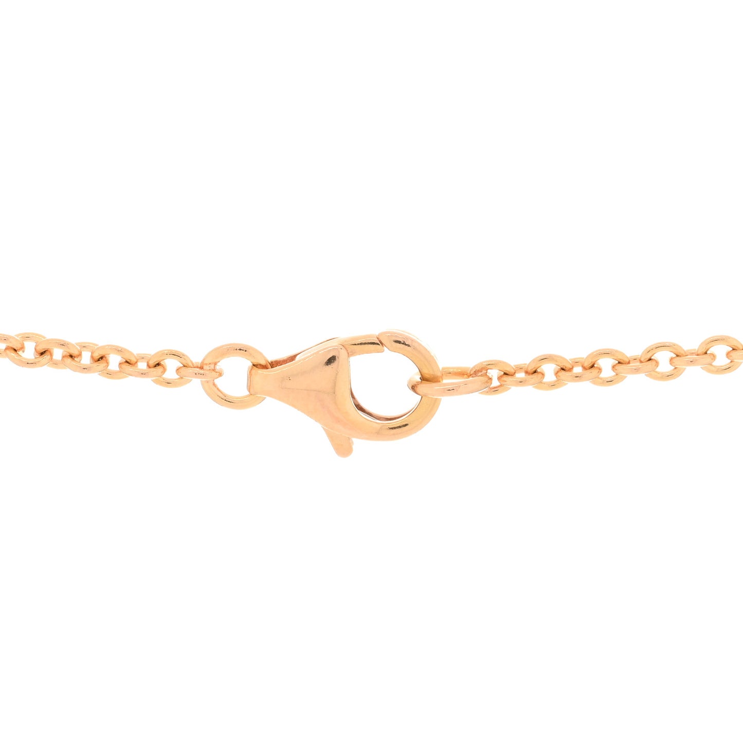 18K Pink Gold Interlocking LOVE Necklace
