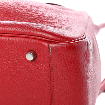 Hermes Taurillon Clemence Lindy 30 Rouge Vif 8 of 10