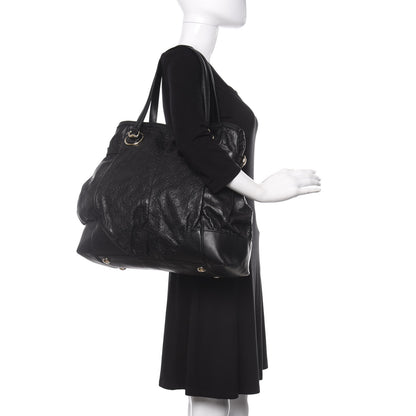 Gucci Guccissima Full Moon Tote Black 2 of 16