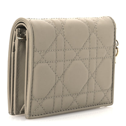 Christian Dior Lambskin Cannage Medium Lady Dior Flap Card Holder Sable 3 of 10